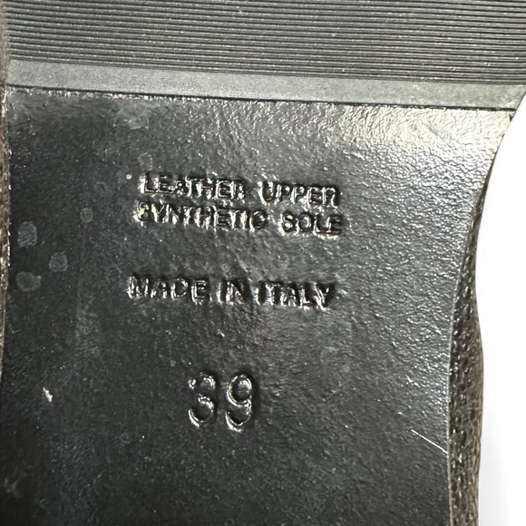 Napoleoni Chelsea Studded Boots Black Ankle Booties Moto Academia 39 Size 8 - Picture 11 of 14